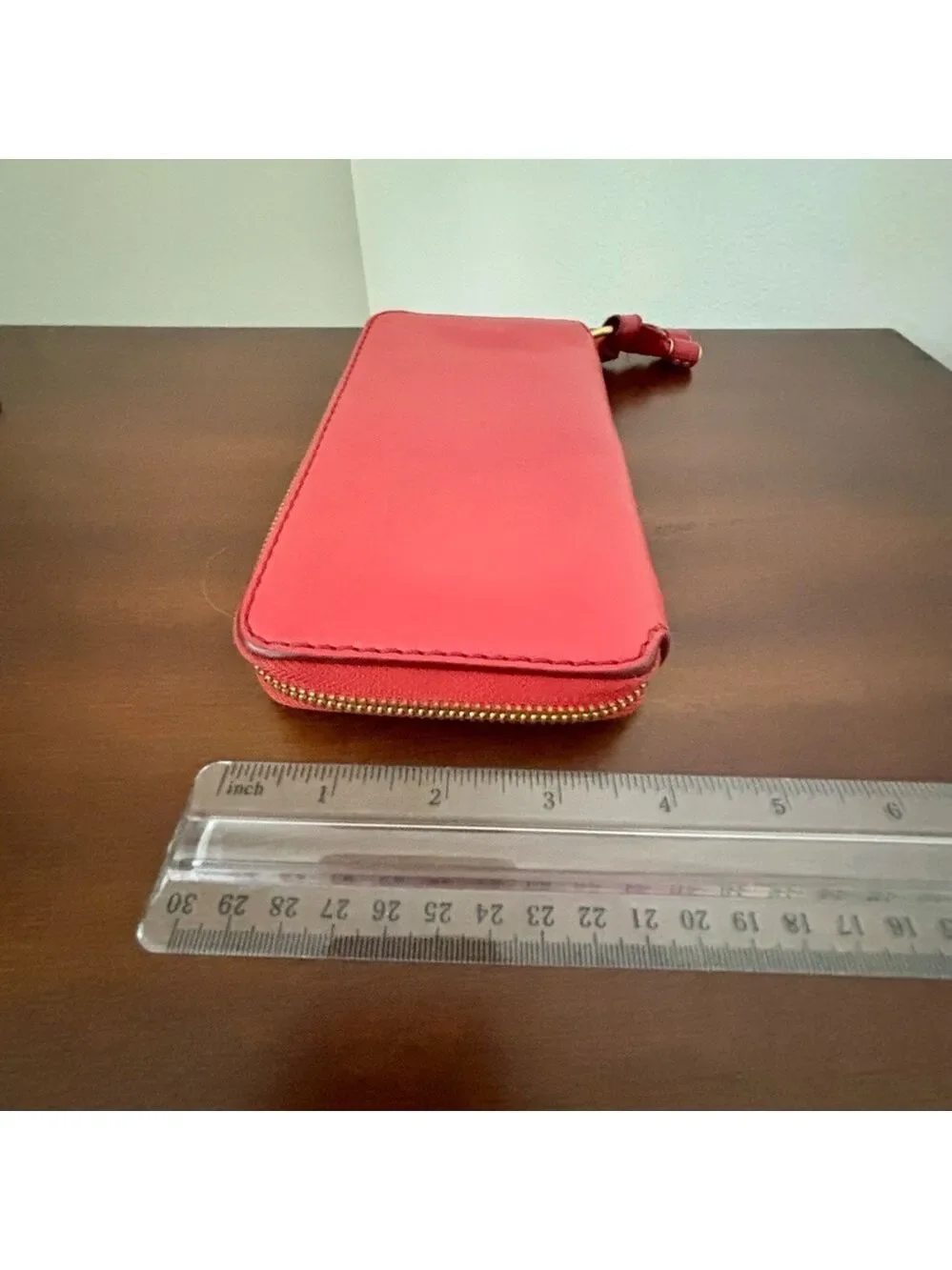 Chloé Marcie Red Leather Long Zip Around Wallet/Great Condition